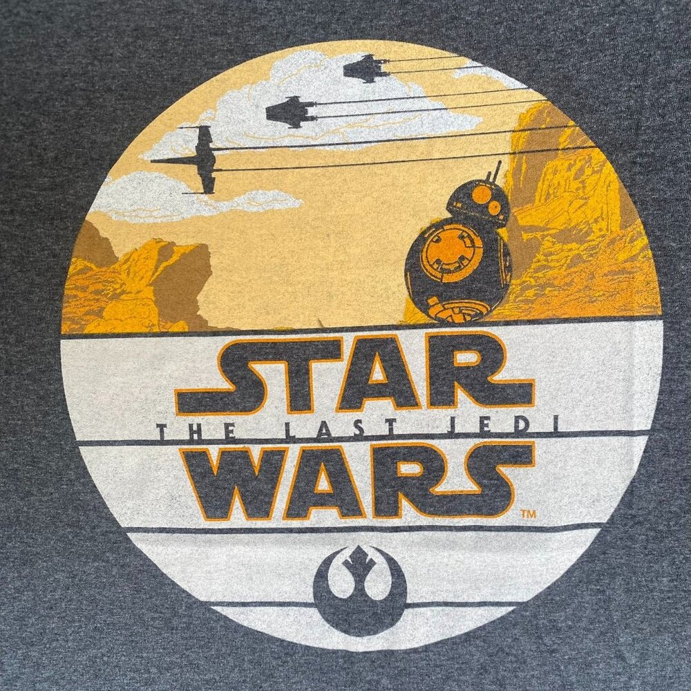 Star Wars The Last Jedi Shirt Sci-Fi Movie Film Promo Tee - Picture 3 of 6